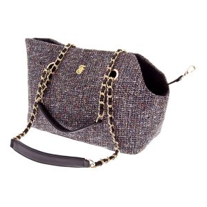 Borsa Tweed Nera per Cani e Gatti – Ferribiella