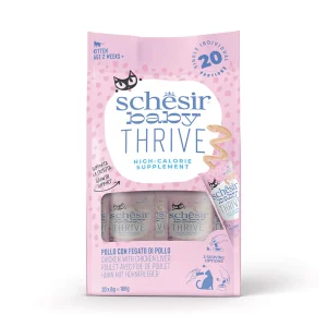 Schesir Baby Thrive Pollo con Fegato in Crema – Kitten 20x8g