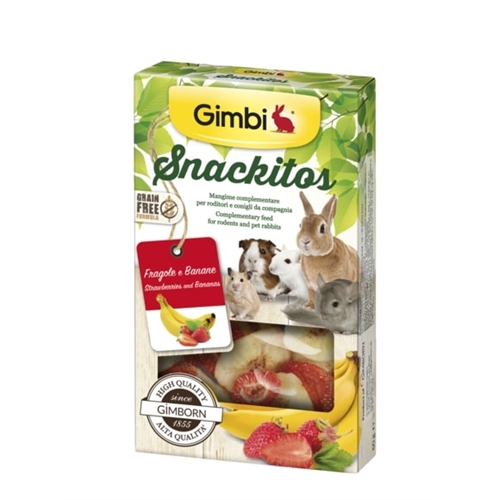 GIMBI Snackitos Fragola e Banana 60g