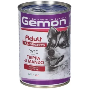 GEMON ADULT ALL BREEDS PATE CON TRIPPA E MANZO 400GR.