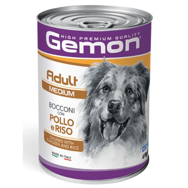 GEMON BOCCONCINI 415 GR. ADULTO MEDIUM POLLO E RISO