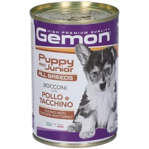 GEMON BOCCONCINI 415 GR. POLLO TACCHINO PUPPY-JUNIOR ALL BREEDS