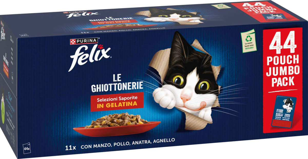 Purina Felix Multipack Le Ghiottonerie Selezioni Saporite 44x85g