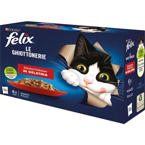 Felix – Le Ghiottonerie Selezioni Deliziose Multipack 12x85g