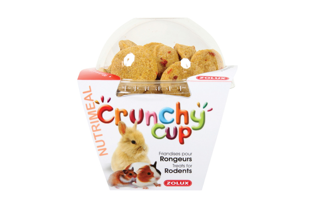 Zolux Crunchy Cup Candy con Carota e Semi di Lino 200g