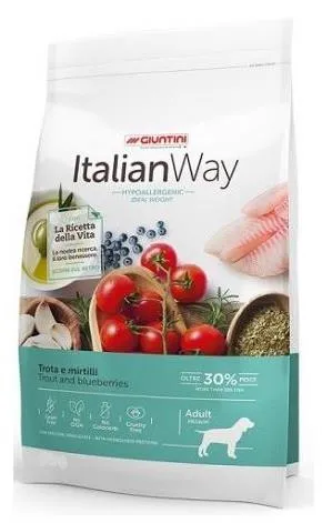 ITALIAN WAY SACCO 3KG HYPOALLERGENIC TROTA E MIRTILLI