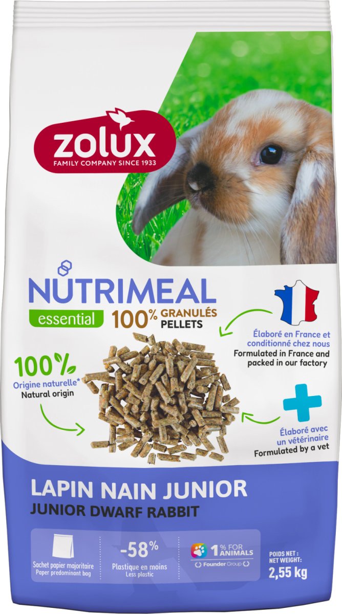 Nutrimeal Pellet per Conigli Nani Junior
