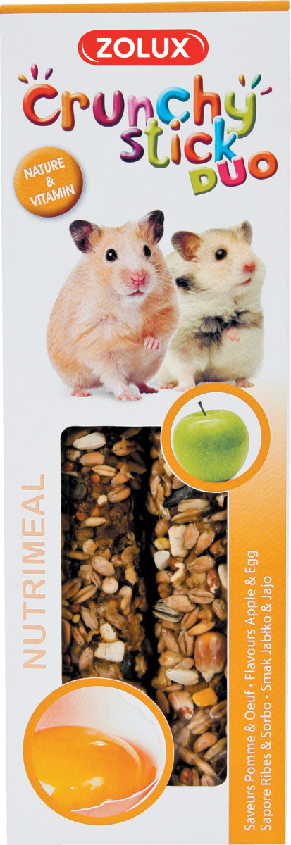 Crunchy Stick Criceti con Mela e Uovo 115g